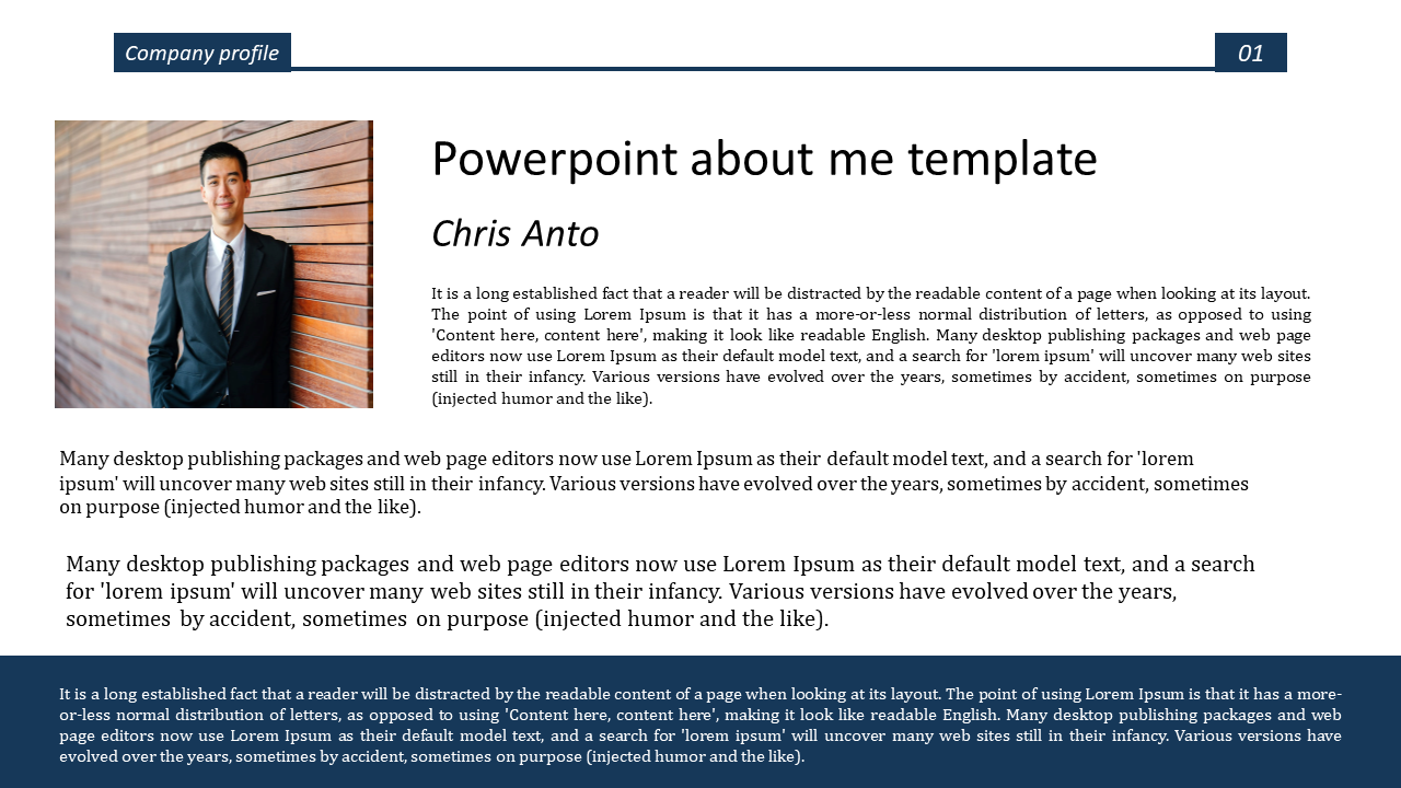 Free - About Me PowerPoint Template and Google Slides Themes